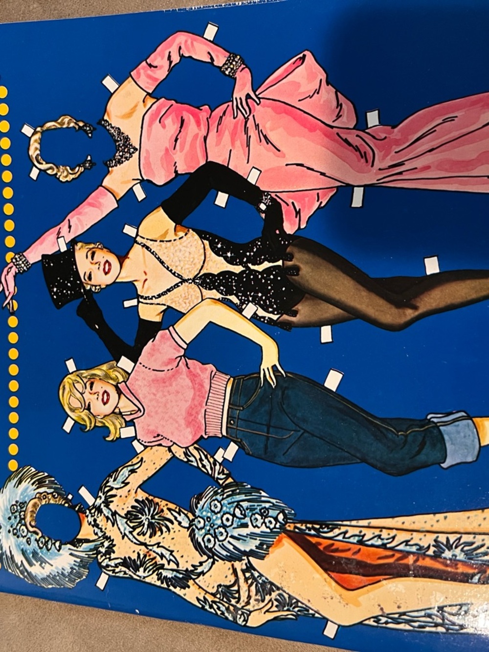 Marilyn Monroe Pink and Blue Paper Doll Book in like new condition (no cuts)